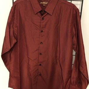 St.Patrick button down shirt burgundy classic fit